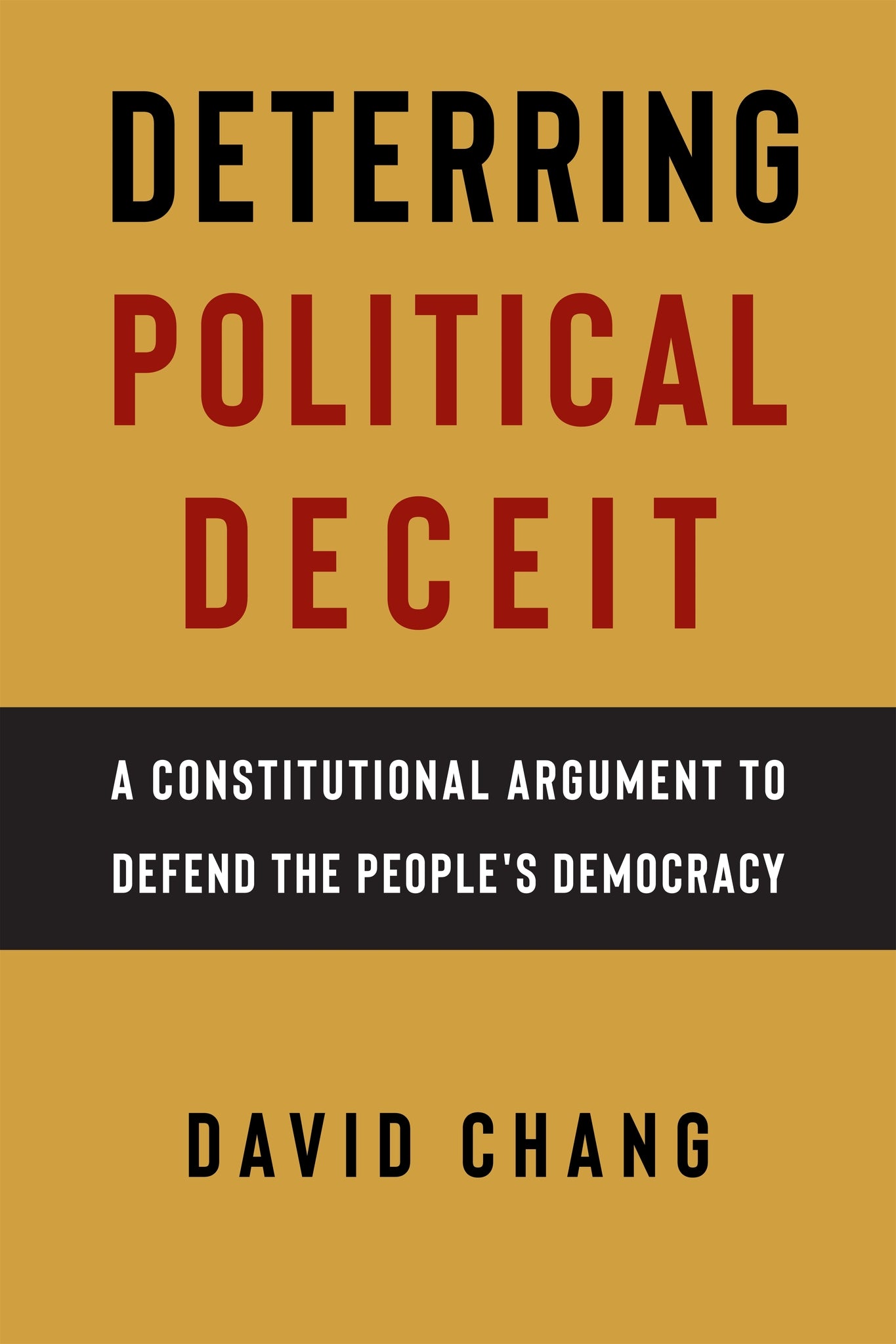 Cover image for Deterring Political Deceit ISBN 9781479847334